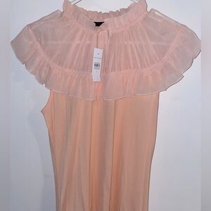 NWT Ann Taylor Chiffon Flutter-sleeve Blouse